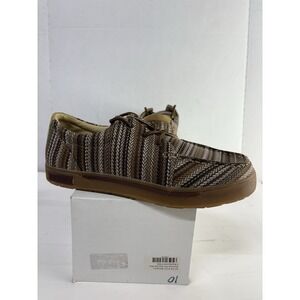 Sun + Stone Men's Brown Cushioned Nash Round Toe Lace-Up Sneakers Shoes Size 10M